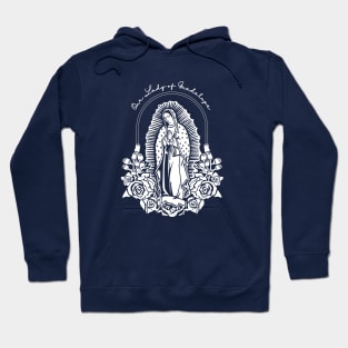 Our Lady of Guadalupe Floral Hoodie